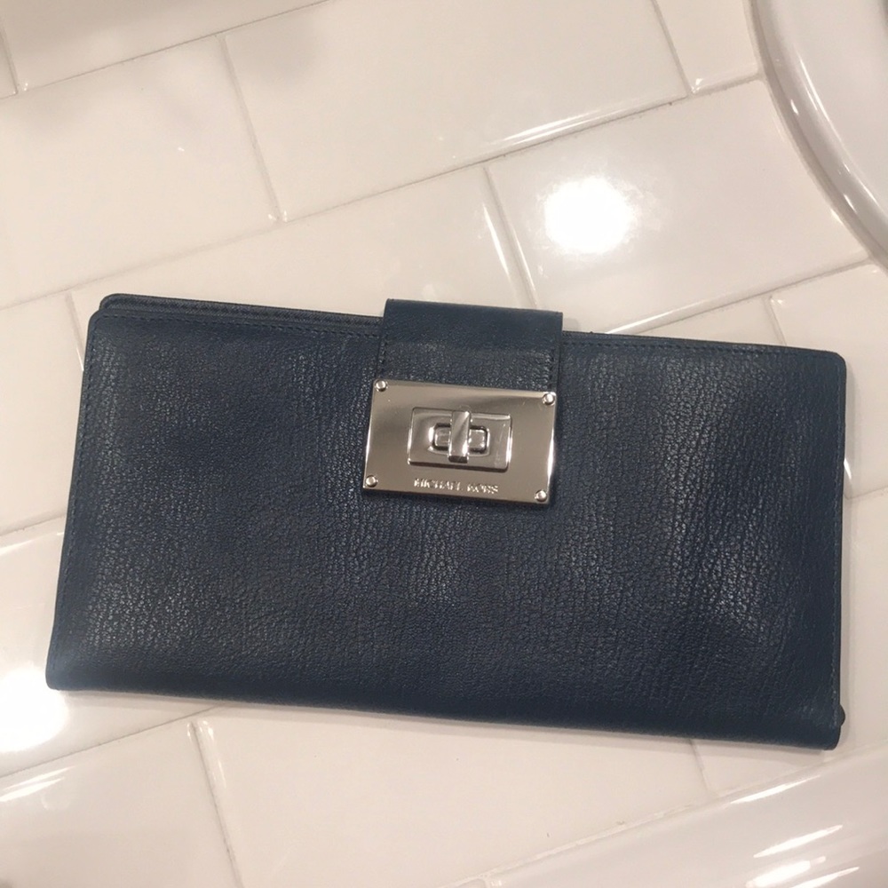 Michael Kors Navy Clutch